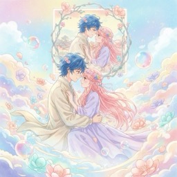 Retratos de Anime Personalizados para Casais