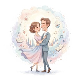 Caricaturas de Casal Personalizadas Feitas com Estilo